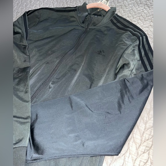 Adidas Mens Essentials Warm-Up 3 Stripes track Jacket - Picture 9 of 9